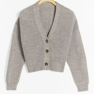 Anthropologie Maeve sunny, cropped cardigan, gray size M